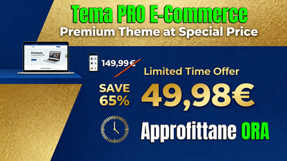 Tema PRO E-Commerce — Costruisci il tuo store in un click